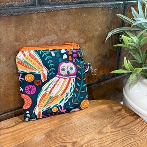 Colorful Owl Print Coin Pouch
